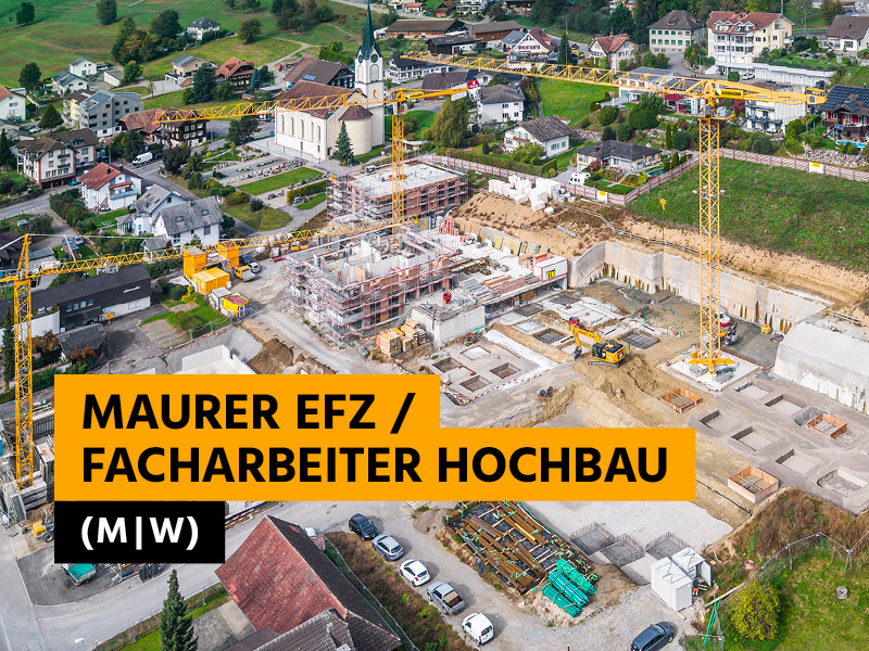 Maurer EFZ / Facharbeiter Hochbau
